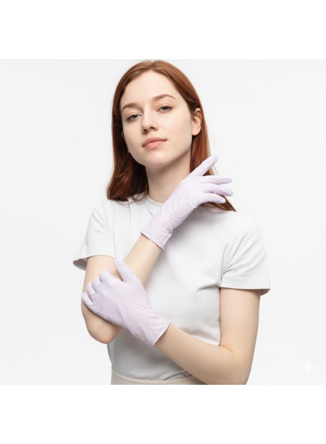 Elegant women's cotton gloves, a soft and luxurious design, ideal for extended wear during daily activities or while sleeping for skincare. - Image 2