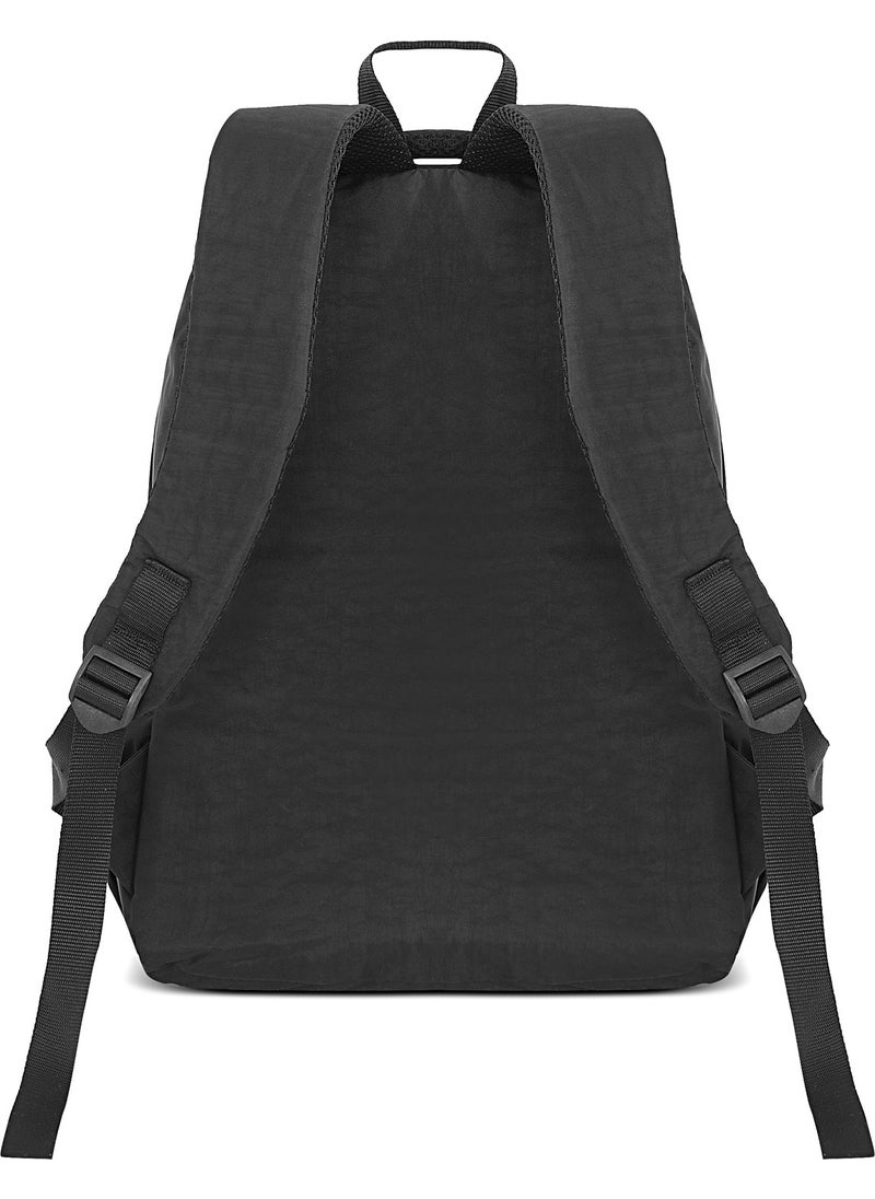 tonny black Original Unisex Large Volume Multi Compartment Crinkle Fabric Luxury School Bag for High School Middle School Primary School  - Image 3