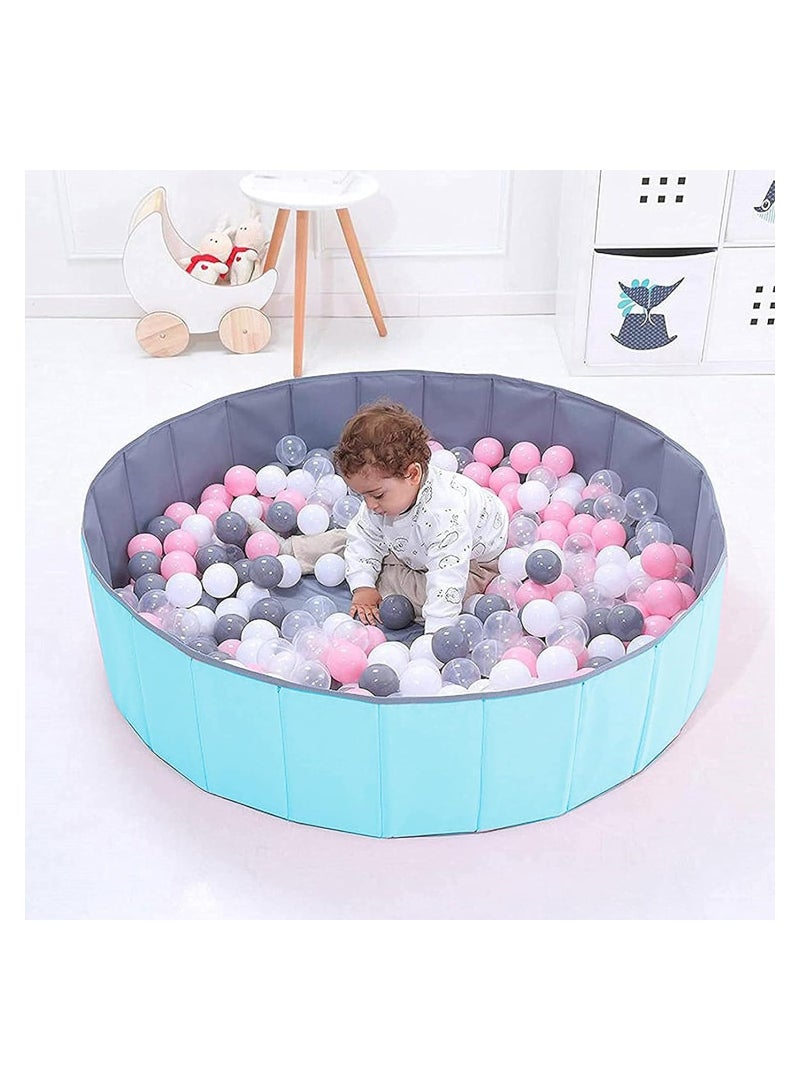 Savi Large Foldable Kids/Baby Portable Ball Pit - 80x80cm with 200 BPA-Free Soft Plastic Balls for Toddler Boys and Girls - Image 1