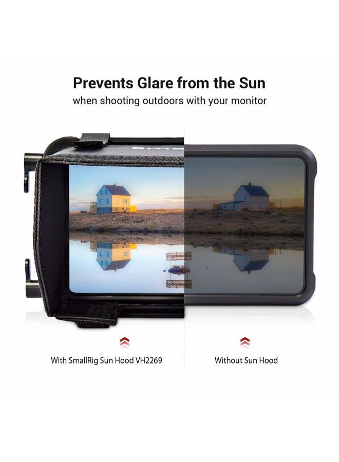 SmallRig Sun Hood for Atomos Shinobi 5" / Ninja Series Cage VH2269 - Image 2