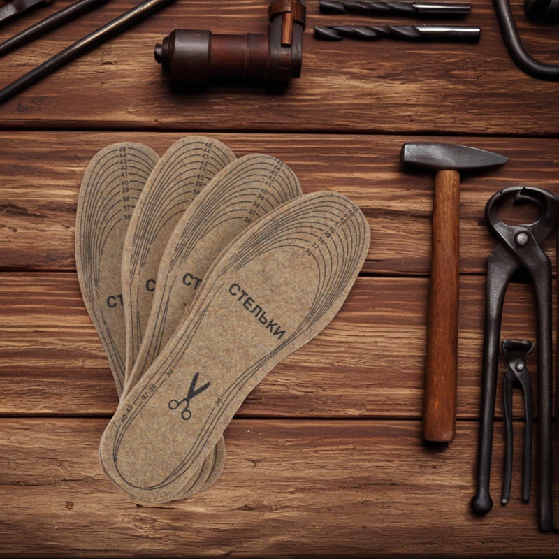 4 Pairs Wool Felt Insoles Women Men Thickened Winter Warm Shoe Inserts Trim To Fit Cushioning Pads For Boots - Image 5