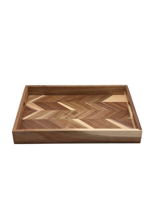 Bien Servi High Quality Wooden Rectangular Serving Tray Brown 39 x 28 cm ST33839A