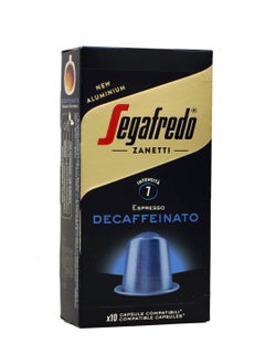 Segafredo Decaffeinato Aluminium Nespresso Compatible Coffee Capsules 10 Capsules (51g)  - Image 2
