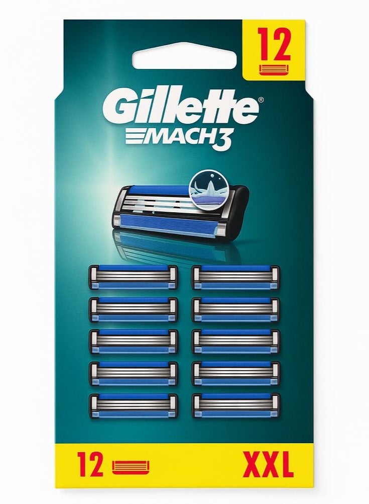 Gillette شفرات جيليت ماك 3 - عبوة 12 شريحة - Image 1