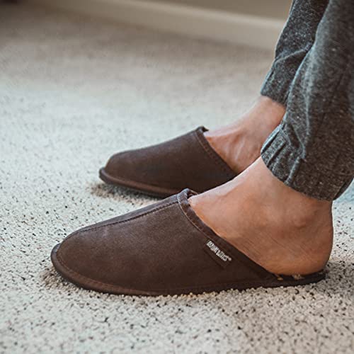MUK LUKS mens Dave Slipper, Chocolate, 11 US - Image 2