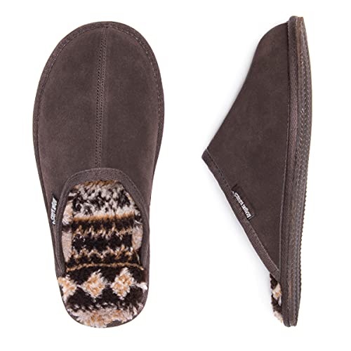 MUK LUKS mens Dave Slipper, Chocolate, 11 US - Image 4