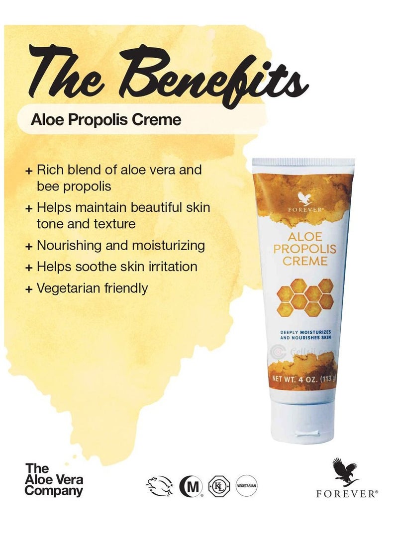 Forever Living - New Forever Aloe Propolis Cream for deeply moist & nourishes skin, 4 oz, / 113g - Image 1