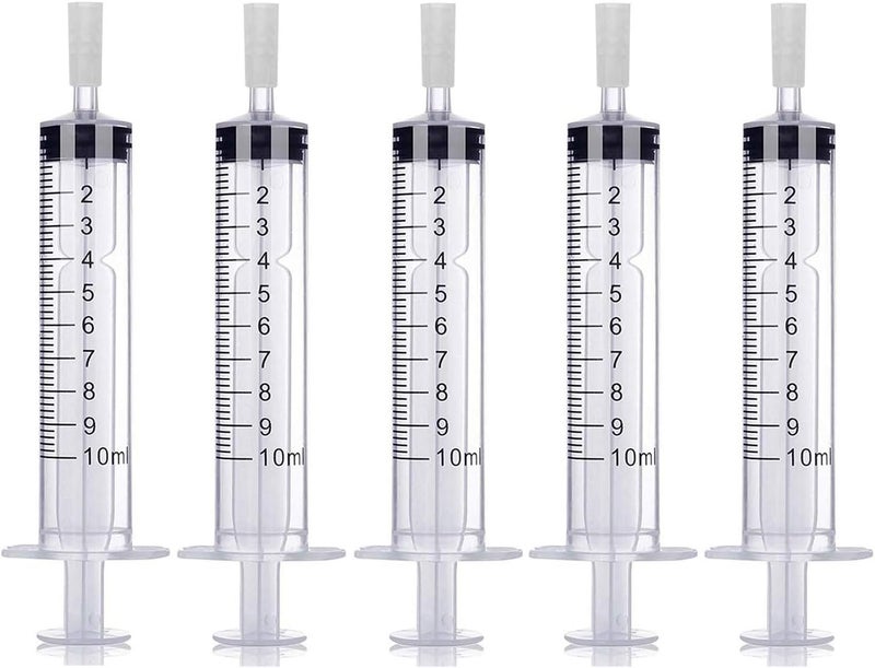 موب مضخة توزيع العطور بحجم 10 مل من ، محول حقنة استخراج العطور البلاستيكي للسفر، زجاجة رذاذ عطر قابلة لإعادة التعبئة (5 عبوات) - Image 1