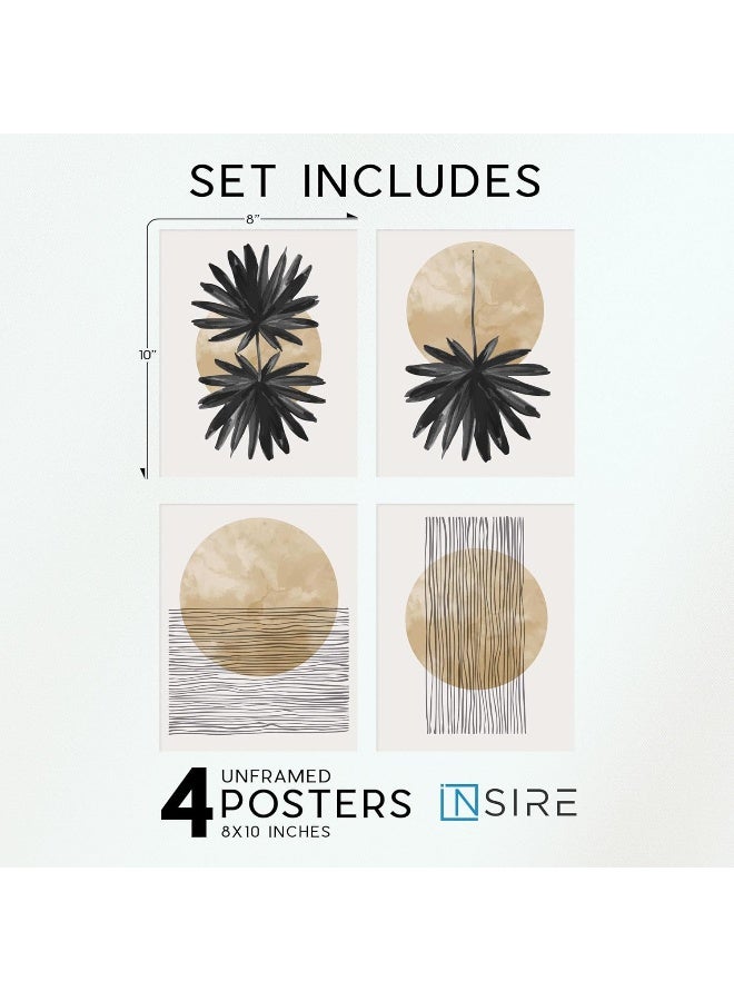 Insire Set of Geometric Prints, Wall Art Poster, Abstract Geometric Prints - Unframed (8x10) - Image 2