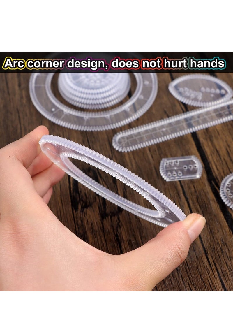 SOLARAE Spirograph, Drawing Set, with 22 Painting Magic Spiral, Art Kit, Geometric Ruler, Creative Deluxe for Adults and Kids - Image 3