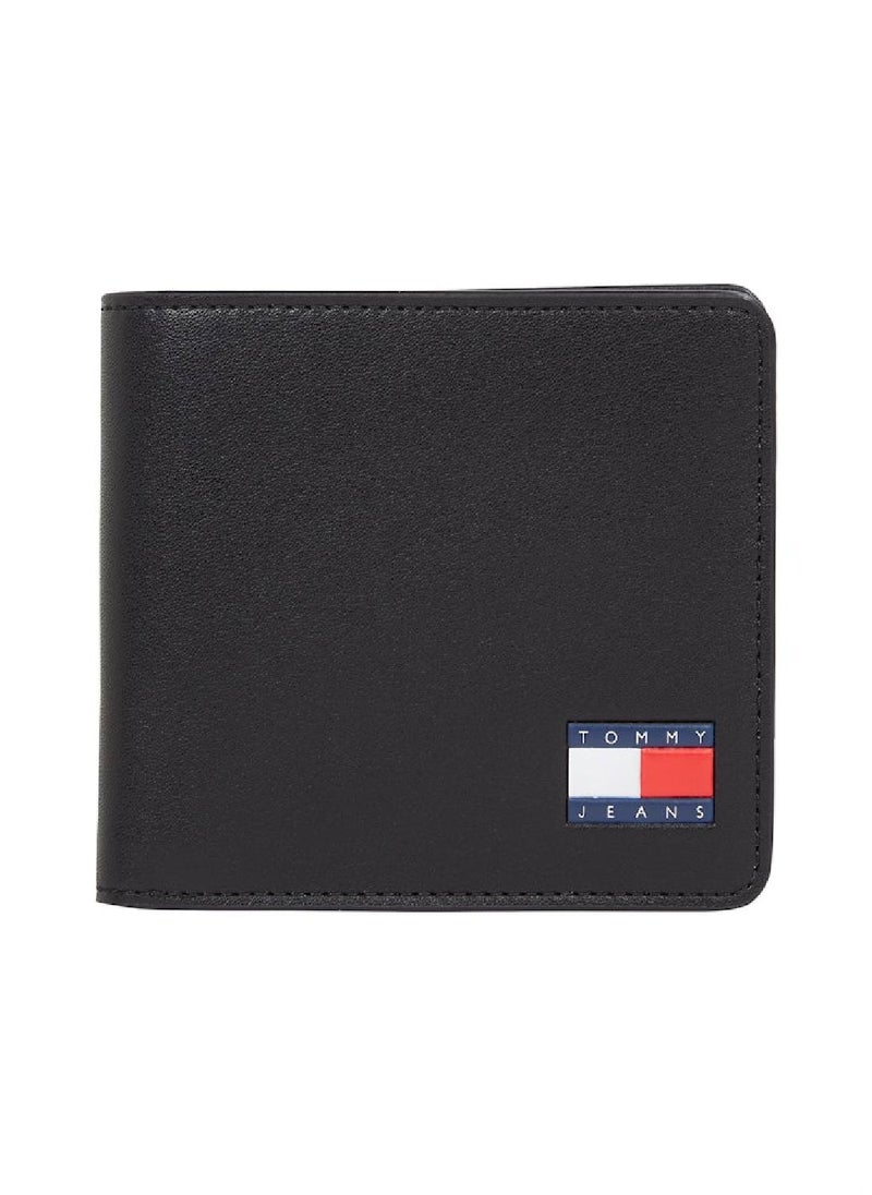 TOMMY JEANS Men's Heritage Slim Wallet - Leather, Black  - Image 1