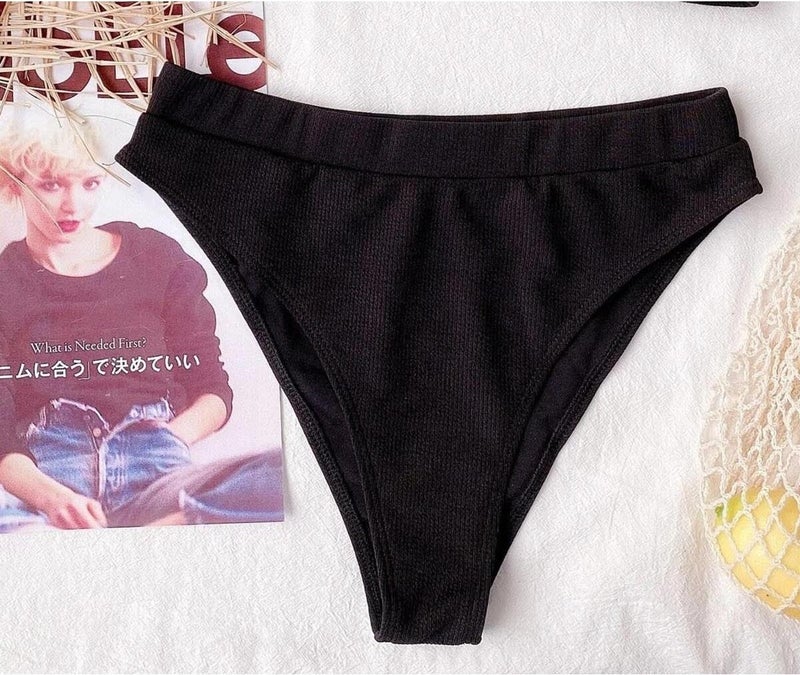 Angelsin High Waist Special Fabric Bikini Bottom - Image 5