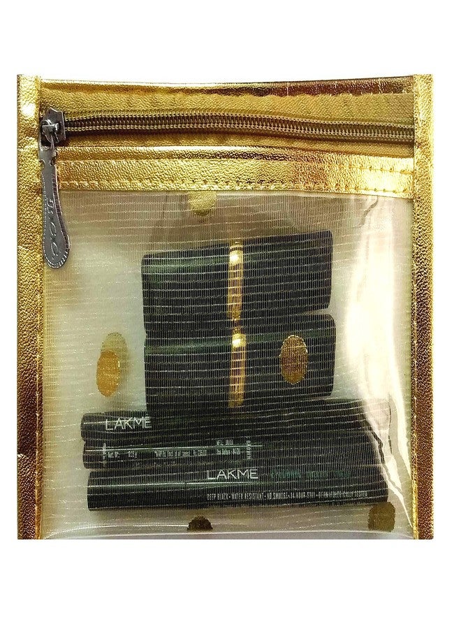 DIVYANA Makeup Accessories Travel Pouch Purse Case, 7x4.5 Inch - Set of 6 - Image 1