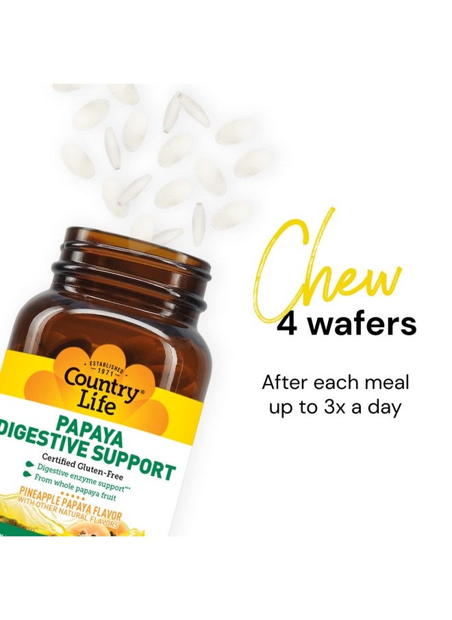 Country Life - Papaya Digestive Support Daily Enzymes To Promote Digestive Health And Nutrient Absorption 500 Ct - Image 1