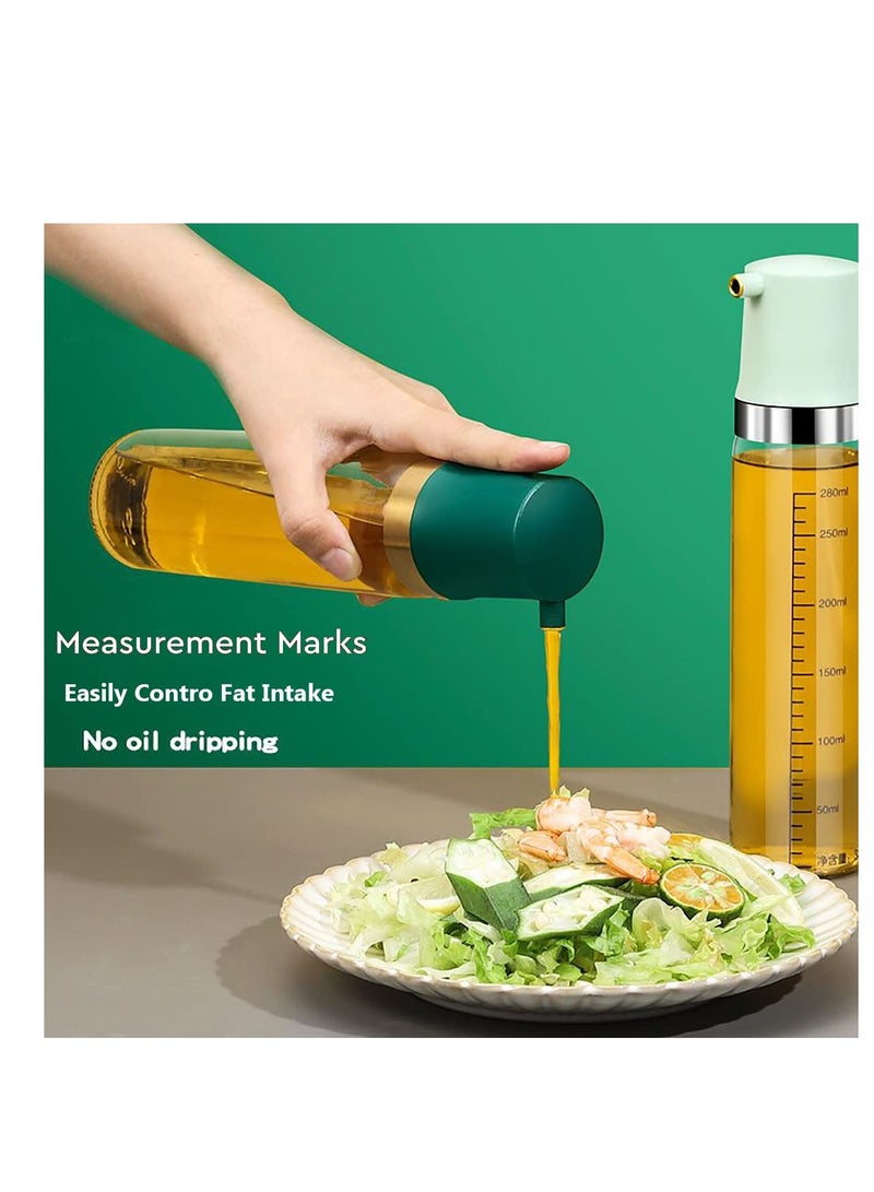 Zikra Glass Oil and Vinegar Dispenser, 11 Oz Modern Olive Oil Dispenser, Clear Glass Oil Bottle, Oil Dispenser Bottle, for Olive Oil Vinegar Soy Sauce for Home Restaurants Weddings - Image 4