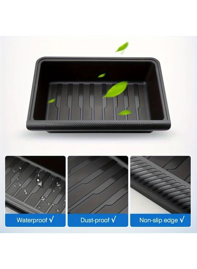 Front Under Seat Storage Box Drawer Type Organizer Tray Black For Car Hidden Accessories - Image 4