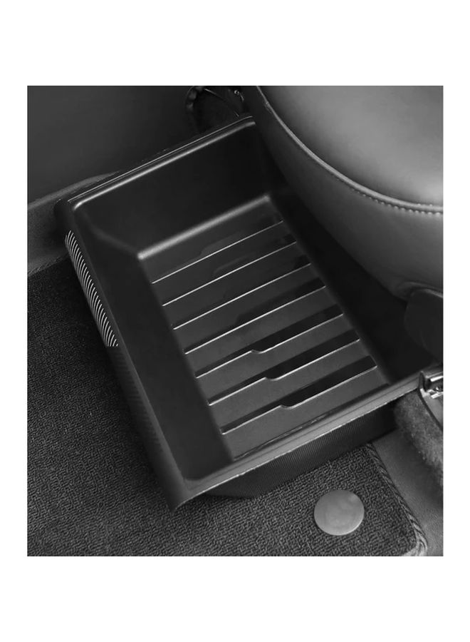 Front Under Seat Storage Box Drawer Type Organizer Tray Black For Car Hidden Accessories - Image 2