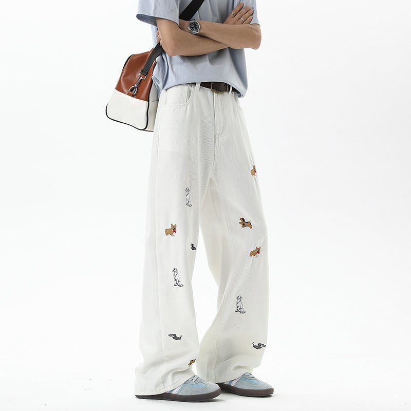 Unisex Casual Daily Denim Jeans - Image 2