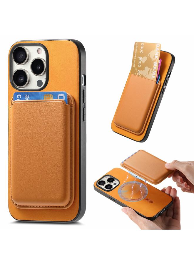 اس-توب جراب لهاتف iPhone 16 Pro Retro Magsafe Card Bag غطاء خلفي من البولي يوريثان جراب هاتف - Image 1