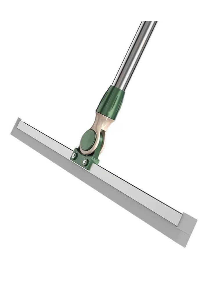 SOLARAE 49in Long Handle Squeegee Broom for Floor, Household Floor Squeegee Broom for Shower Bathroom Kitchen Home Tile Pet Hair Fur Floor Marble Glass Window Water Foam Cleaning - Image 1