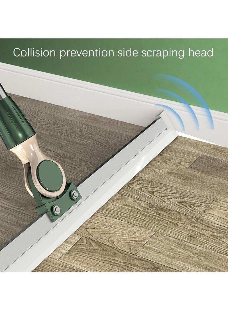 SOLARAE 49in Long Handle Squeegee Broom for Floor, Household Floor Squeegee Broom for Shower Bathroom Kitchen Home Tile Pet Hair Fur Floor Marble Glass Window Water Foam Cleaning - Image 4