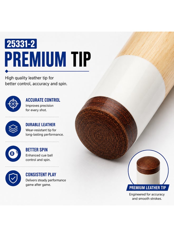 25331-2 Professional Billiard Cue Stick 57 Inch / 145CM Wooden Pool Cue With Premium Tip & Screw Joint - Image 3