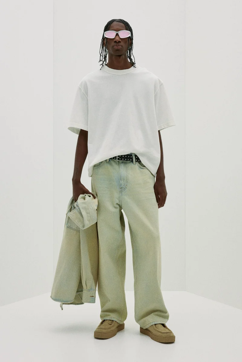 H&M Boxy Fit Washed T-shirt