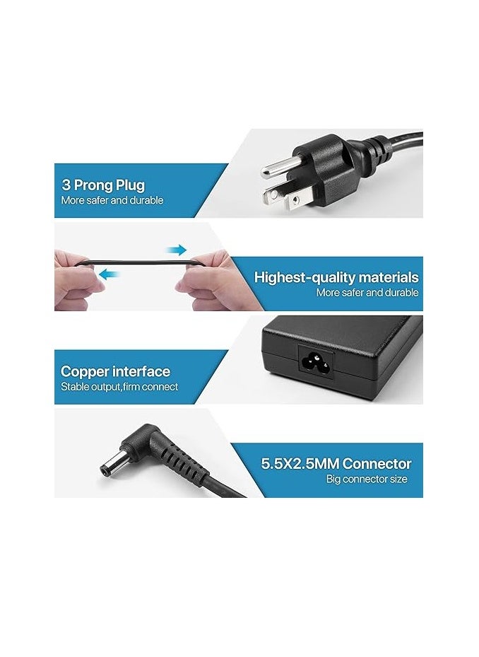 Generic LVYATUO AC Adapter for MSI Gaming Laptop Charger 180W 150W 120W, MSI GF63 GF75 Thin Power Cord  - Image 3