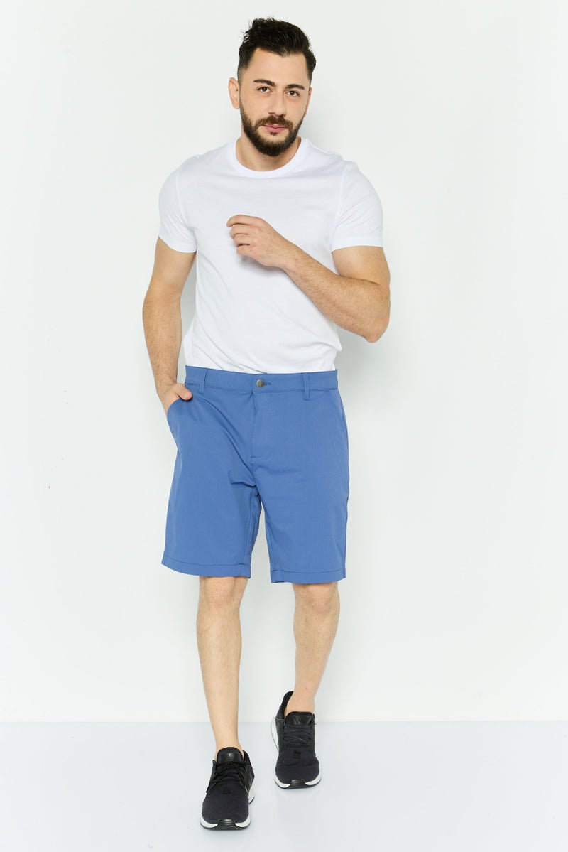 VINCE CAMUTO شورت تشينو صلب للرجال، أزرق رمادي - Image 4