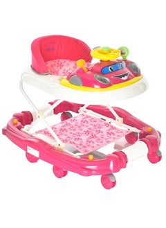 Rally Foldable Soft Cushioned Seat 2 In 1 Baby Walker Rocker  Pink  - Image 1