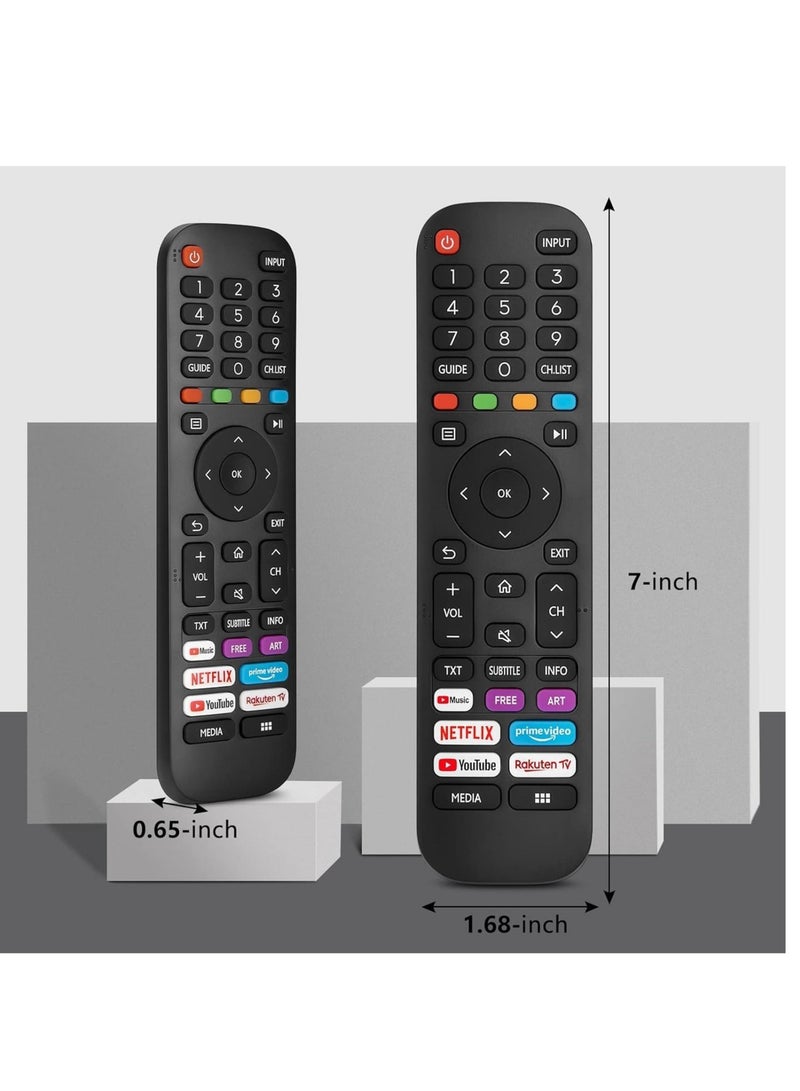 Universal Replacement for TV, New Upgraded Infrared Remote Control EN2G30H/EN2A30,with Netflix, Prime Video, YouTube, Rakuten TV Buttons - Image 2