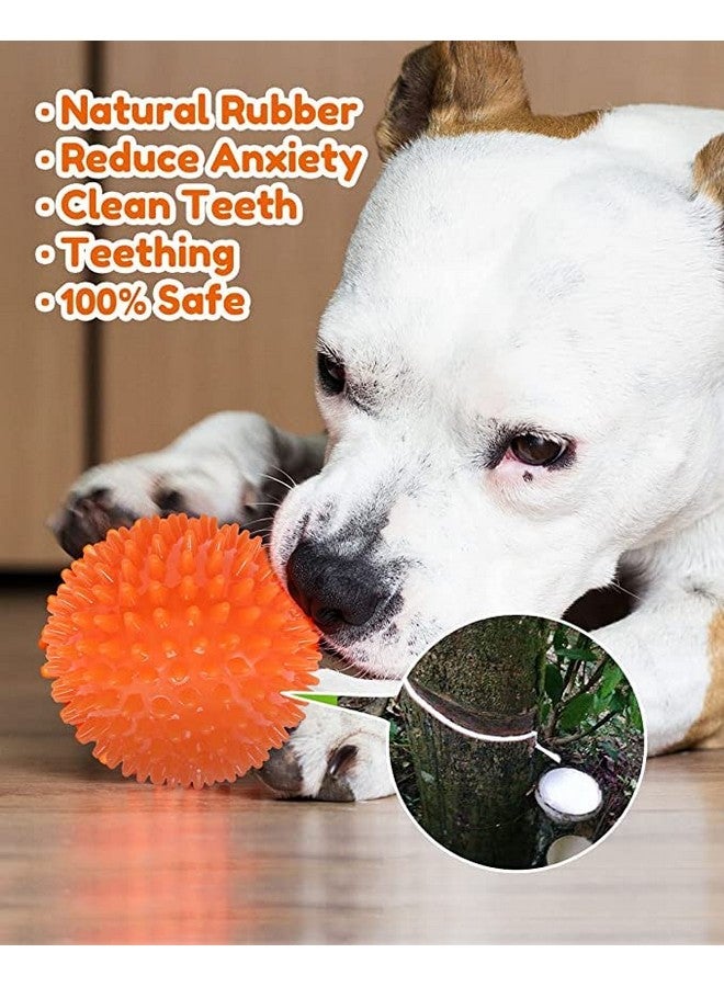 Heavy Duty Spike Dog Balls With Squeakys For Aggressive Chewers, Spike Ball Toys For Clean Teeth And Training (Pack Of 2) - Image 3