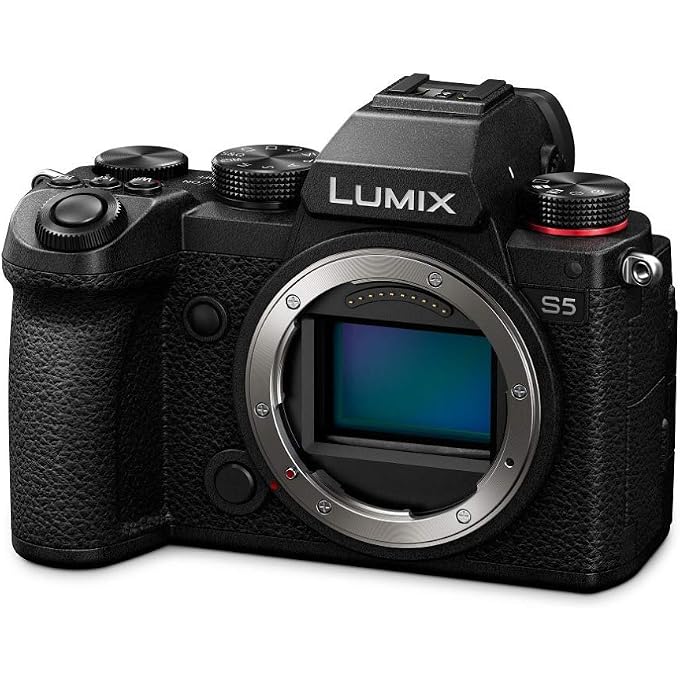 rayihni LUMIX S5 Full Frame Mirrorless Camera, 4K 60P Video Recording with Flip Screen & WiFi, L-Mount, 5-Axis Dual I.S., DC-S5BODY (Black) | Body-Only, 24.2MP Full-Frame CMOS, Internal 4k60p 10-Bit, 5-Axis Dual I.s. Up to 6.5 Stops, Vari-Angle 3 Flip LCD, L-Mount - Image 2