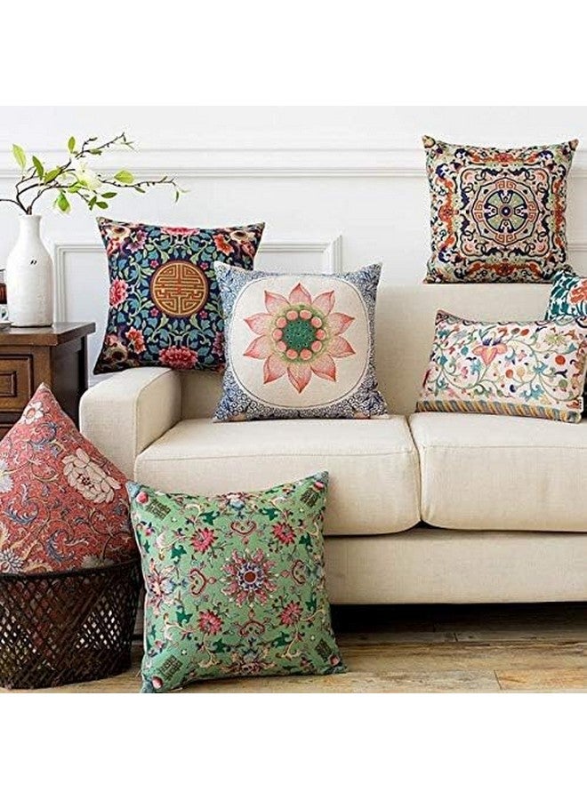 AEROHAVEN® Premium Satin Turkish Designer Decorative Throw Pillow/Cushion Covers Set of 5 - CC65 - (12 Inch x 12 Inch OR 30cm x 30cm) - Image 2