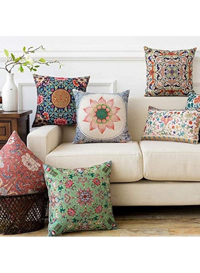 AEROHAVEN® Premium Satin Turkish Designer Decorative Throw Pillow/Cushion Covers Set of 5 - CC65 - (12 Inch x 12 Inch OR 30cm x 30cm) - Image 1