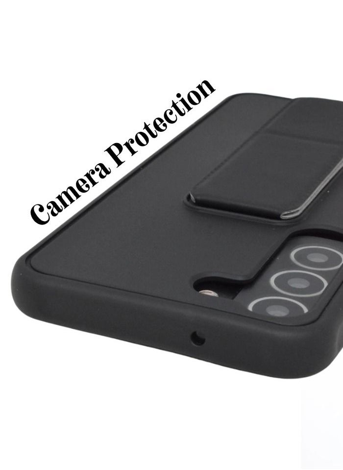 BORTONY - Galaxy S23 Case Fully Covered With Finger Grip Stand Holder Anti Slip Shockproof Protective Case Cover For Samsung Galaxy S23 5G - Image 1