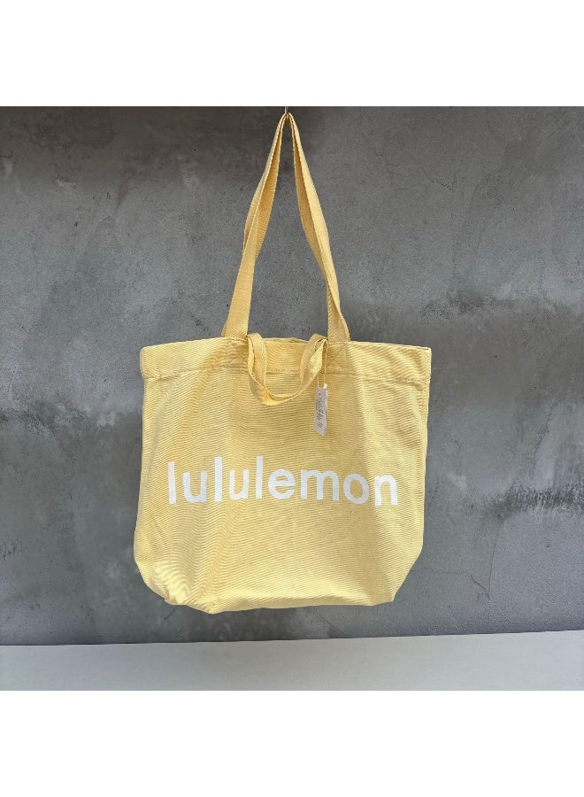لولوليمون New Canvas Tote Bag - Versatile and Chic Handheld Shoulder Bag