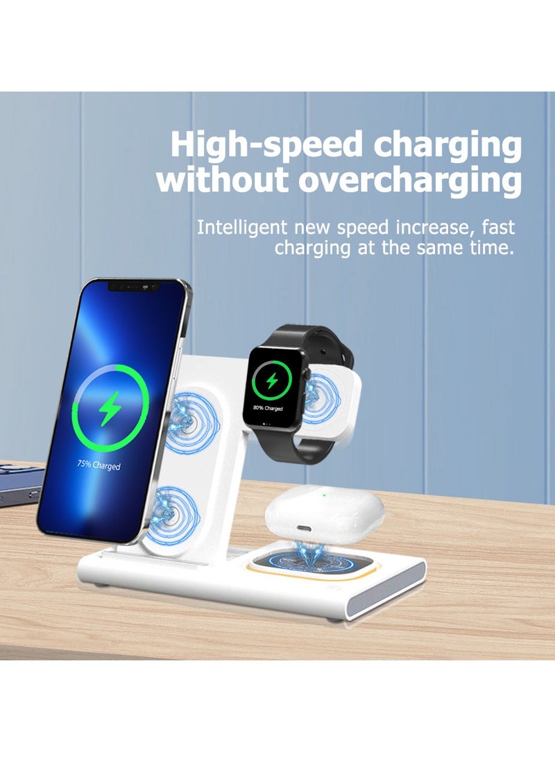 عام 3 in 1 wireless charger - supports fast charging Versatile wireless charging solution for smartphones, earbuds and watches (Apple version) - Image 2