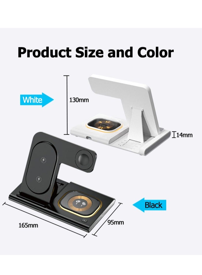 عام 3 in 1 wireless charger - supports fast charging Versatile wireless charging solution for smartphones, earbuds and watches (Apple version) - Image 5