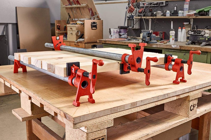Bessey Bessey BPC-H34, 3/4-In. H Style Pipe Clamps - Incredibly Versatile, Easy To Assemble, Indespensable Workshop Clamp For Woodworking, Carpentry, Home Improvement, and DIY Projects  - Image 2