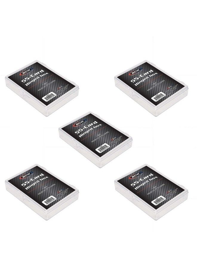 BCW - Hinged 55 Card Box 5 Ct - Image 1