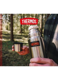 THERMOS THERMOS STAINLESS STEEL VACUUM INSULATED STEEL FLASK 350 ML, FBB-350SBK, VACUUM FLASK, THERMAL FLASK, INSULATED WATER BOTTLE  - Image 4