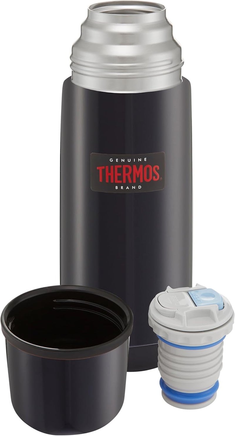 THERMOS ترمس فلاسكة ستانلس ستيل معزولة بالفراغ سعة 350 مل، FBB-350SBK، فلاسكة فراغ، فلاسكة حرارية، زجاجة ماء معزولة - Image 2