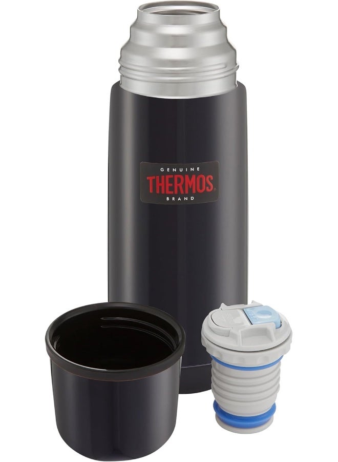 THERMOS STAINLESS STEEL VACUUM INSULATED STEEL FLASK 350 ML, FBB-350SBK, VACUUM FLASK, THERMAL FLASK, INSULATED WATER BOTTLE - Image 2
