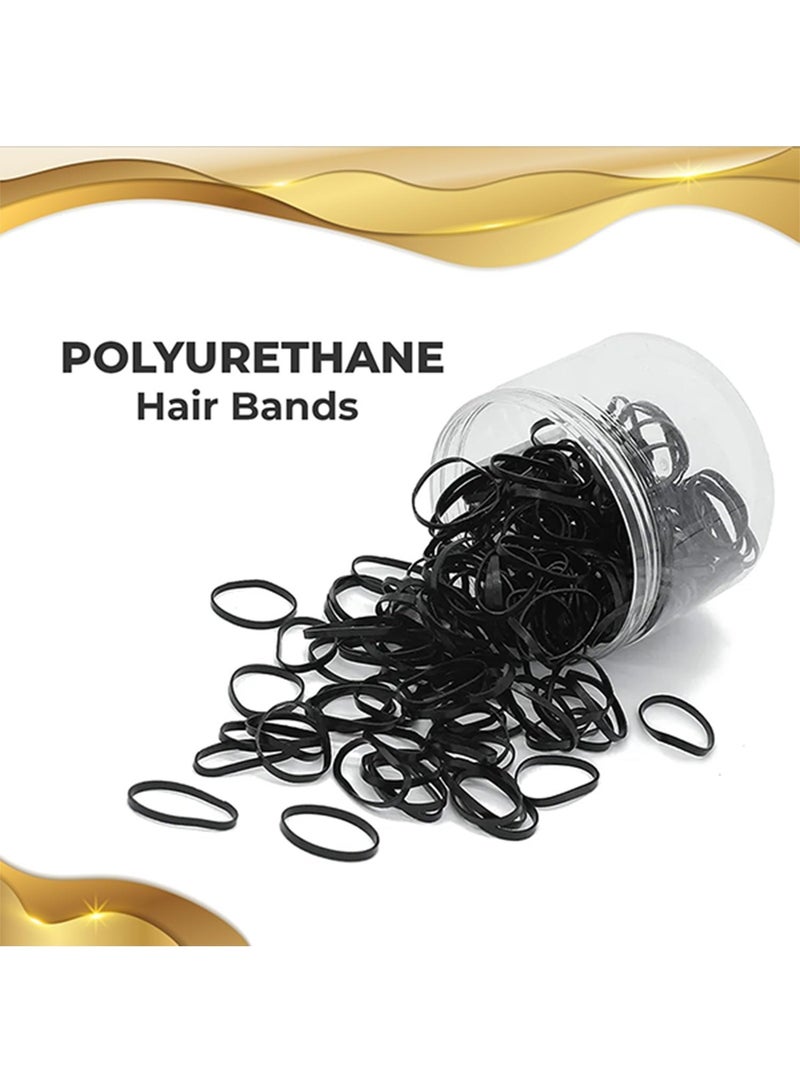 ربطات شعر مرنة للشعر للنساء والاطفال، مجموعة من ربطات الشعر (اسود، 250 قطعة) - Image 3