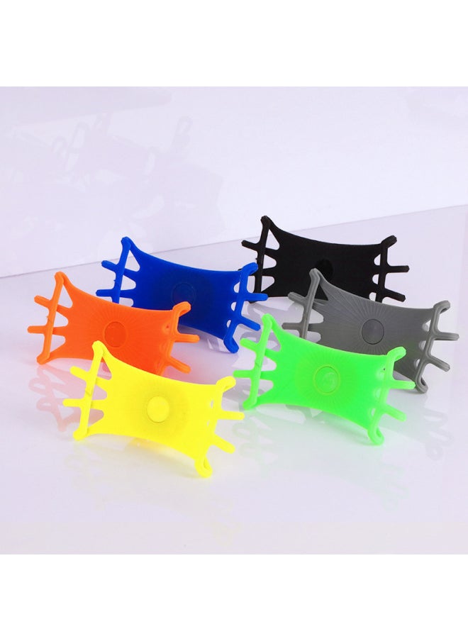 Generic Multifunctional Silicone Bicycle Mobile Phone Bracket Outdoor Riding Navigation Bracket Balance Bike Motorcycle Mobile Phone Bracket-Colour:Yellow-Shape:Silicone + Plastic Color Box  - Image 4