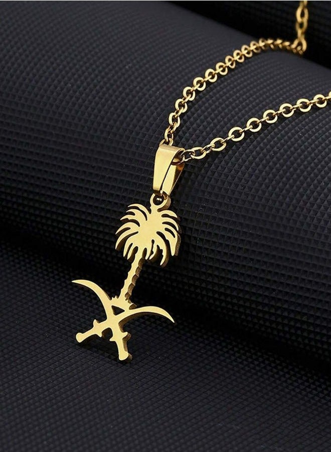 Saudi Arabia Logo Pendant Necklace for Personal Use/Car/Celebrations/National Day/Foundation Day - Image 1