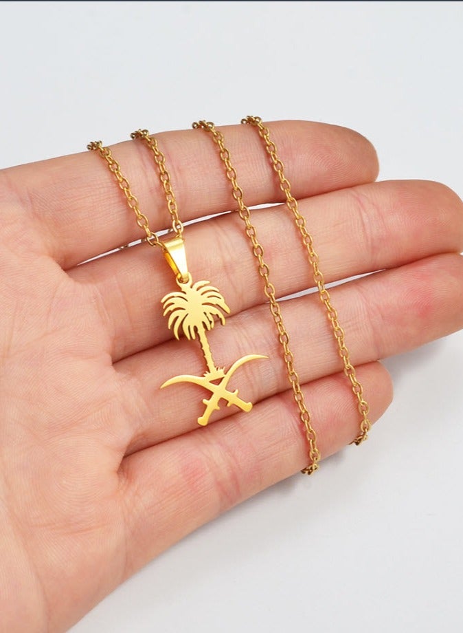 Saudi Arabia Logo Pendant Necklace for Personal Use/Car/Celebrations/National Day/Foundation Day - Image 3