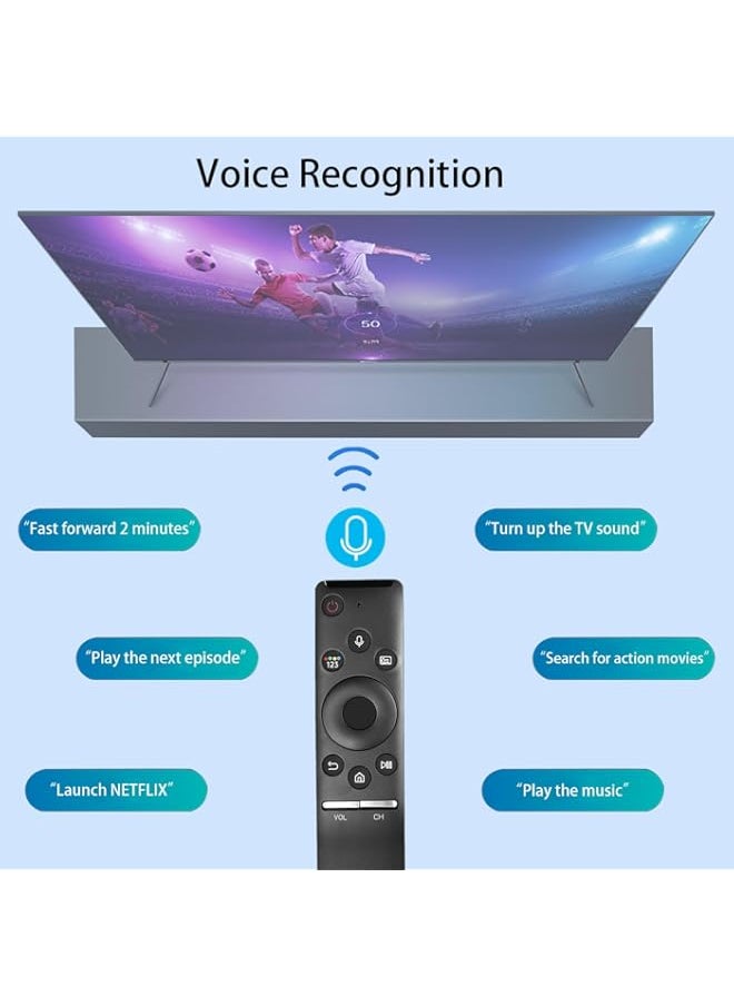 CTRLBETTER BN59-01298H RMCSPN1AP1 BN59-01298G Voice Remote Control Compatible with Samsung Q6FN QLED Smart 4K UHD TV Q6 Q7 Q8 Series QN55Q6FNAFXZA QN49Q6FNAFXZA Replacement Controller with Batteries