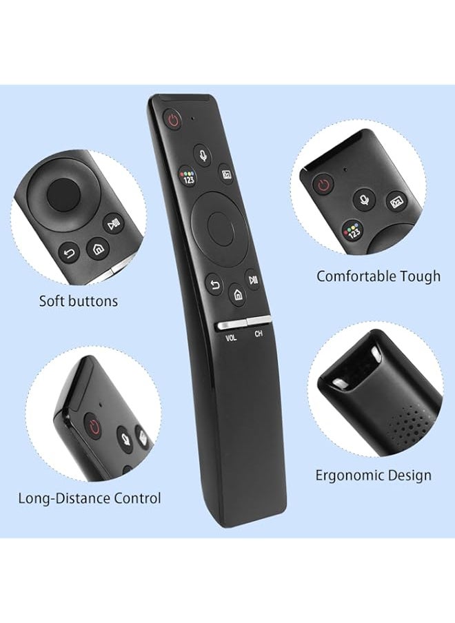 CTRLBETTER BN59-01298H RMCSPN1AP1 BN59-01298G Voice Remote Control Compatible with Samsung Q6FN QLED Smart 4K UHD TV Q6 Q7 Q8 Series QN55Q6FNAFXZA QN49Q6FNAFXZA Replacement Controller with Batteries
